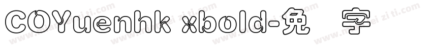 COYuenhk xbold字体转换